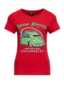 Футболка Queen Kerosin Los Angeles красного цвета Queen Kerosin