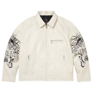 Куртка Supreme x Y’s Leather Jacket, White