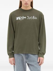 Футболка из хлопка Brain Dead, зеленый