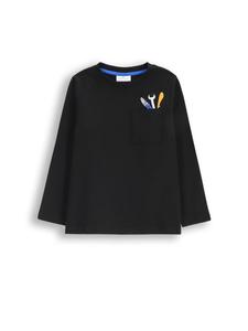 Рубашка с длинным рукавом Coccodrillo, черный