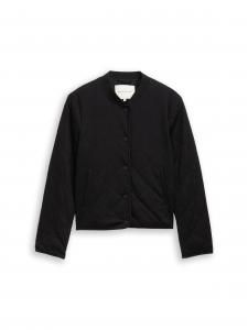 TOM TAILOR Куртка для межсезонья в черном цвете