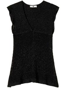 TWINSET трикотажный топ, черный