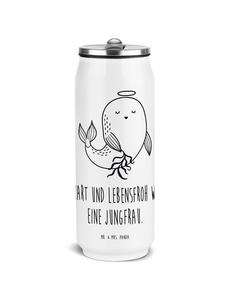 Mr. & Mrs. Panda Термос с изображением знака зодиака Дева и надписью белым цветом