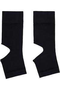 Lemaire Темно-Синие носки-гетры с вырезами в рубчик