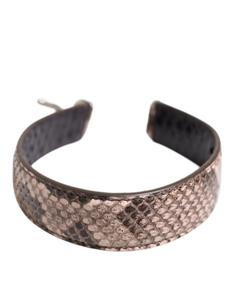 Ремень для аксессуара из экзотической коричневой кожи Dolce & Gabbana, коричневый