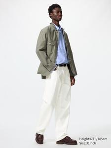 Мешковатые джинсы (удлиненные) Uniqlo, 01 off white