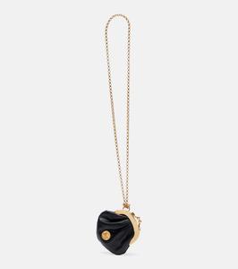 Кошелек для монет Horse Medal Micro из кожи с ремешком Chloé, Black