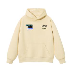Толстовка с капюшоном утепленная для школьников Jeep, светло-оранжевый
