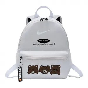 Nike Тканевый рюкзак унисекс дикой природы серый, Cartoon Bear 3