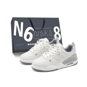 Нескользящие, износостойкие, легкие низкие кроссовки для скейтбординга унисекс N6K8, White