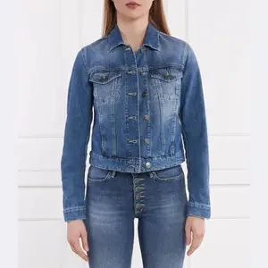 Джинсовая куртка узкого кроя Dondup - Made In Italy, синий