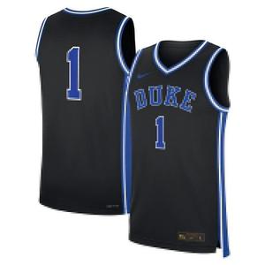 Мужская черная альтернативная реплика джерси duke blue devils Nike
