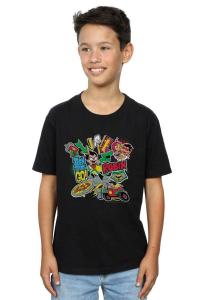 Футболка Teen Titans Go Robin Montage DC Comics, черный