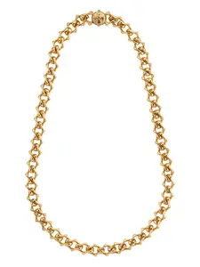 Ожерелье с логотипом в виде острой цепи Emanuele Bicocchi, золотистый