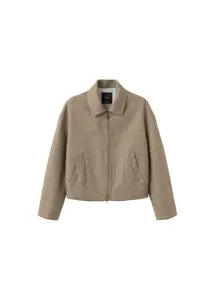 MANGO Межсезонная куртка 'Gina' в цвете Chocolate, Mocha