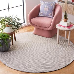 Ковер SAFAVIEH, 183 x 183 см, Vermont Collection, Grey & Ivory, ручной работы, фактурная шерсть, идеально для помещений с высокой проходимостью в гостиной, спальне (VRM902F)