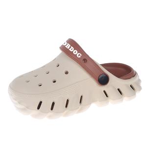 Детские тапочки из нескользящей, износостойкой и дышащей ткани BOBDOG, серый/синий