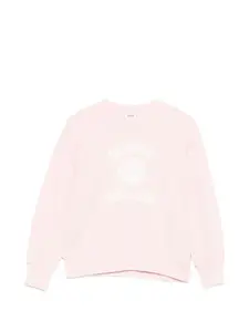 Свитшот с графическим принтом Msgm Kids, розовый