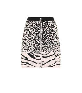 Юбка из жаккардового трикотажа Stella McCartney, Pink Black