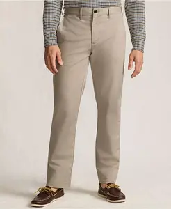 Мужские дорожные брюки-чинос Comfort Waist Classic Fit Lands' End, загар/бежевый