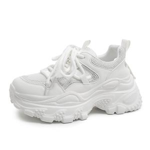 Износостойкие и легкие низкие кроссовки на массивной подошве для женщин JETRAM, White