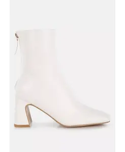 Женские ботинки Kostaka Patent с квадратным носком London Rag, белый