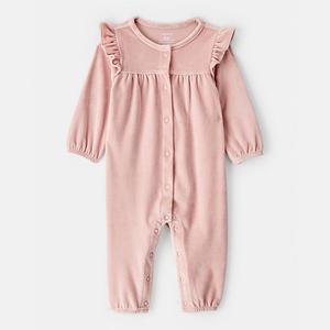 Комбинезон для девочки из велюра с длинным рукавом Carter'S