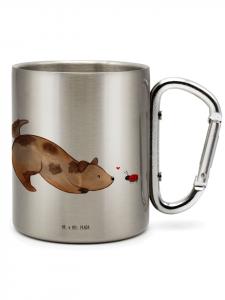 Серебряная кружка с рисунком собаки и божьей коровки (не скажешь) Mr. & Mrs. Panda