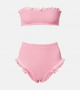 Бикини с рюшами Peggy Hunza G, Milkshake/Pink Gingham