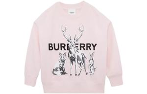 Детская толстовка Burberry, розовый