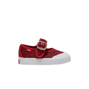 Кроссовки Vans Mary Jane Toddler Glitter - Red, красный