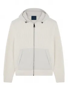 Худи в рубчик Paul & Shark, белый