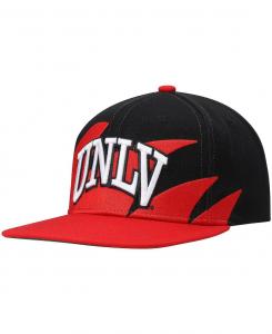 Мужская красно-черная кепка Unlv Rebels Sharktooth Snapback Mitchell & Ness
