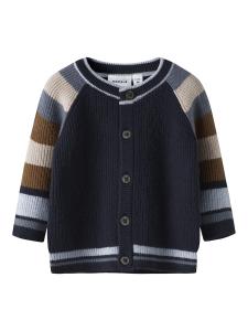 Вязаный кардиган NAME IT, темно-синий/светло-синий