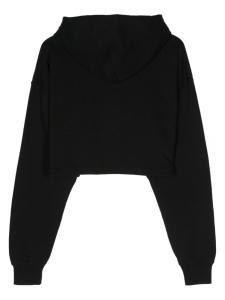 VTMNTS укороченное худи с вышитым логотипом, черный