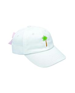 Бейсболка с бантом в виде пальмы Bits & Bows, White