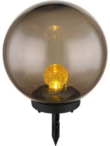 Globo lighting Садовый светильник на солнечных батареях со светодиодной подсветкой, черный - высота 38,5 см