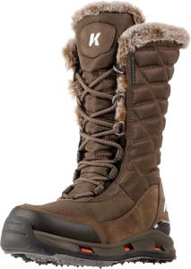 Женские зимние ботинки Korkers South Lake - сверхуютные и водонепроницаемые - с сменной подошвой TrailTrac, Brown