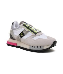 Кроссовки Blauer с элементами кожи, бежевый