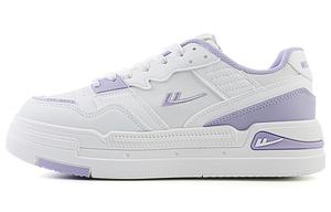 Кроссовки для скейтбординга женские с низким верхом белые/фиолетовые Warrior