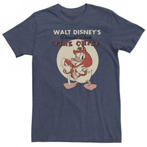 Футболка Disney's Donald Duck Big & Tall Fire Chief, цвет Navy Heather