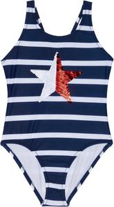 Слитные купальники и бикини Tommy Hilfiger для девочек с защитой от солнца UPF 50+, быстросохнущие, Navy Blazer Star