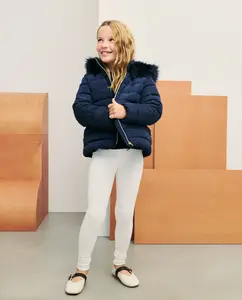 Короткая парка для девочки Kids El Corte Inglés, темно-синий