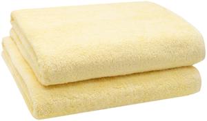 Банное полотенце набор из 2 шт  Zollner, светло-желтый