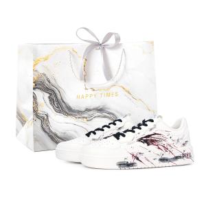 Расслабленные нескользящие амортизирующие низкие кроссовки для скейтбординга unisex ANTA, белый