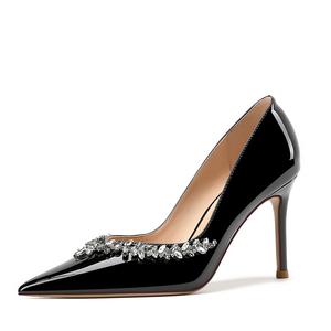 Туфли на тонком каблуке, высокие, женские, 8 см YAFEI XUANYU, Black