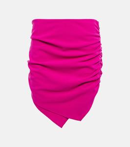 Мини-юбка Hatty со сборками The Attico, Super Pink