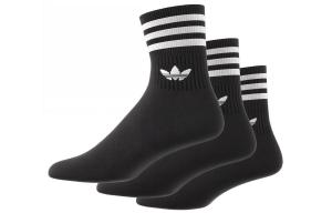 Носки унисекс до середины икры adidas originals, 3 Pack (Black)