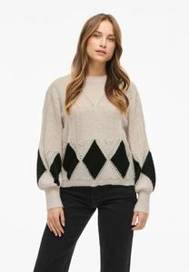 Джемпер VILA VITULI RUNDHALS, Birch /Black