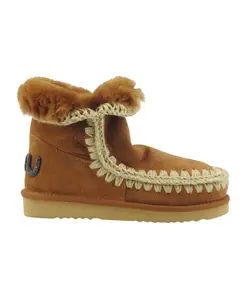 Ботильоны Eskimo 18 с блестящим логотипом Mou, коричневый